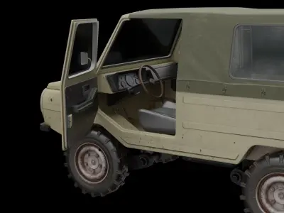 LuAZ-969 Low-poly 3D model