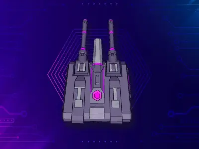 Laser Turret X2 3D model