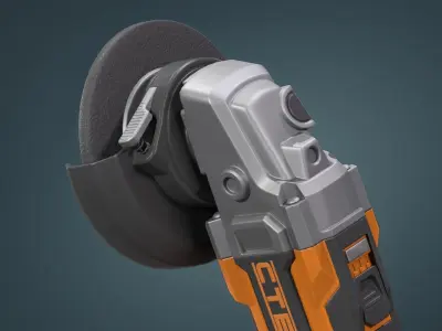 Angle Grinder Low-poly 3D model purchase