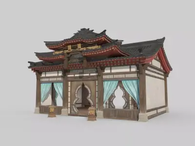 Asian Ancient Architecture Clinic 3D model
