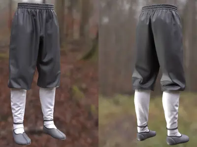 Pants 270 - All MH Bodies - UE5 Skeletons - Rigged Low-poly 3D model