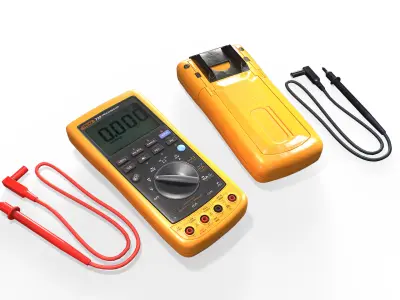 Digital Multimeter Low-poly 3D model buy