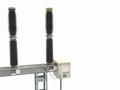 High Voltage Circuit Breaker 3D model