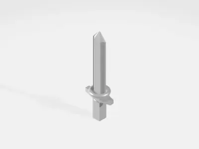 sword metal spike 3D model