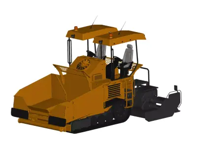 Asphalt Paver 3D model by truck-3d from CGTrader