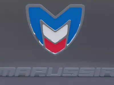 marussia logo 3D model buy
