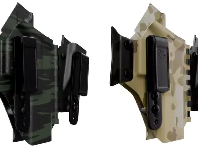 TREX Sidecar Holster For Flux Raider High Poly Camo PBR 3D model