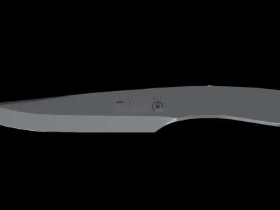 Kizlyar Supreme Throwing Knife Blade Low-poly 3D model