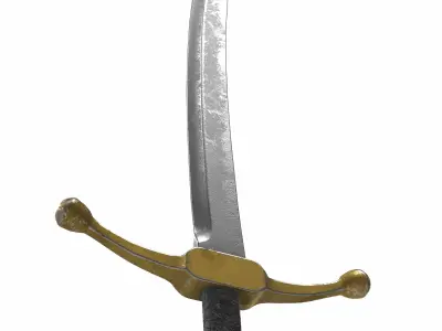 sword sabre 01  3D model