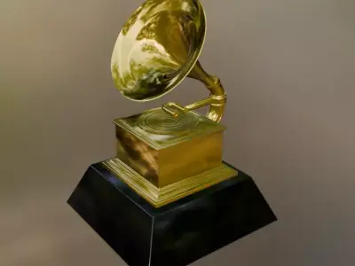 Grammy Award Trophy Low-poly 3D model
