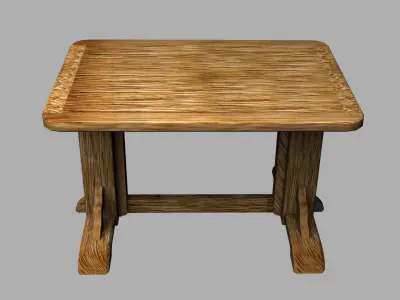 Pinewood Table 3D model