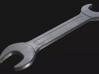 Wrench Game Ready PBR Low-poly 3D model
