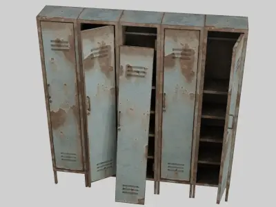 Abandoned Locker Low-poly 3D model purchase