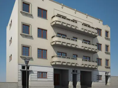 Apartment Building 13 3D model