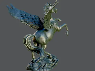 Pegasus Statue 3D model