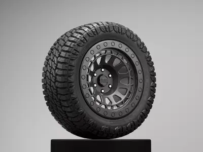 Annex Alpha RTX Offroad Tire 3D Model 3D model