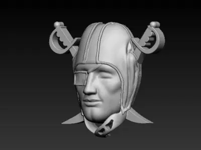 Warrior Face Model 3D print model