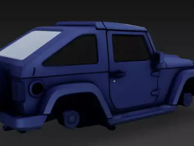 Jeep upper body part 3D model by im3dking from CGTrader