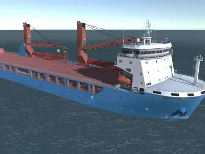 Heavy Load Carrier UHL 3D Low-poly model Low-poly 3D model