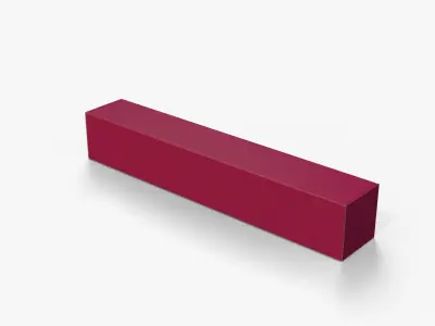 Mailer Boxes - Colored Long Packaging Set 3D model