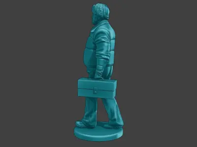 Actual Male Truck Driver AMTD 001 3D print model