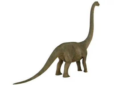 brontosaurus dinosaur Low-poly 3D model