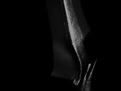 elven sword low-poly game ready PBR Free low-poly 3D model