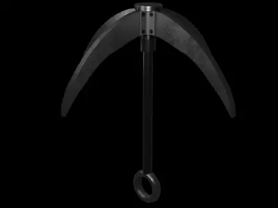 Harpoon Hook Low-poly 3D model