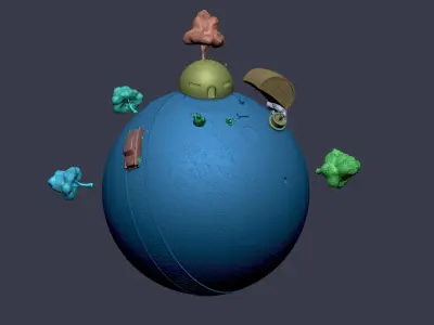 KING KAIO PLANET 3D print model