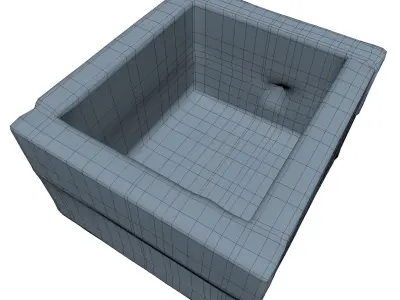 Box Low Poly wooden Low-poly 3D model purchase