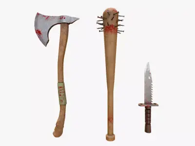 Melee Weapon Set 3D model