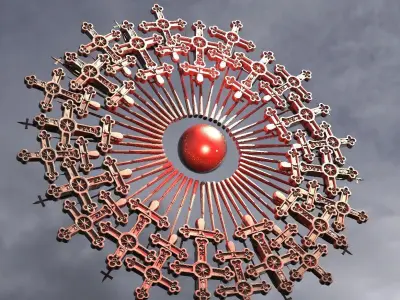 Golden Angel Vortex ring 1  3D model