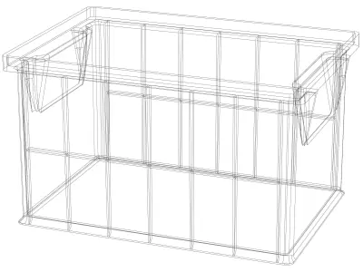 Stackable Storage Bin Capacity 2 Litres 3D print model