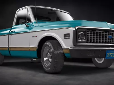Chevrolet Cheyenne C-10 Stock 3D model