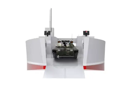 Landing Ship Tank Low-poly 3D model