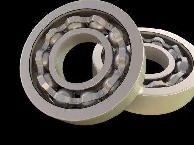 Bearning two ball bearings 3D model