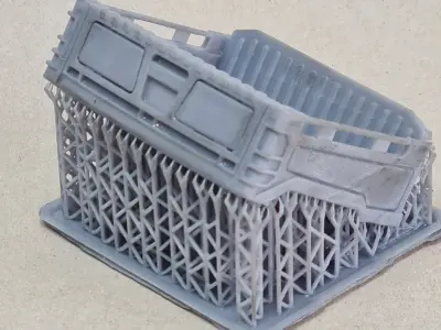 John Deere Gator 855D UTV in 1 to 24 scale 3D print model