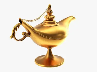 Magic Aladdin lamp 3D model