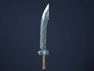 Chinese Saber Low-poly 3D model