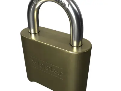 Padlock 3D model from CGTrader