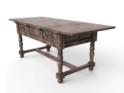 Antique Console 3D model purchase