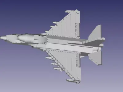Lego F-16 Fighter Jet 3D model