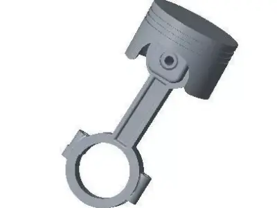 Piston and Connecting Rod 3D model
