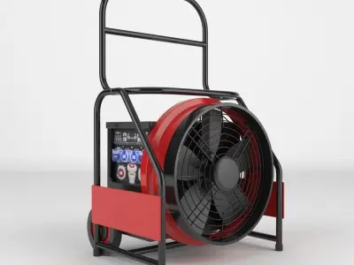 Industrial Fan 3D model 5