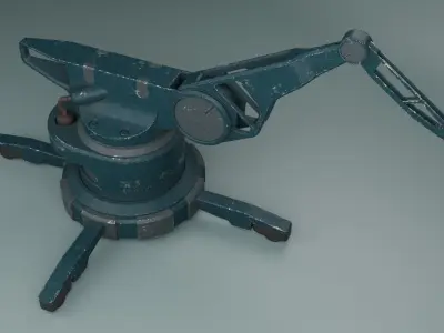 Crane Low-poly 3D model