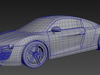 audi r8 Free 3D model by maksy