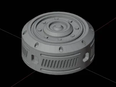 Rusty Mechanical Prop 1 3D model