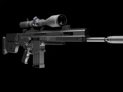 scar 20 3D model