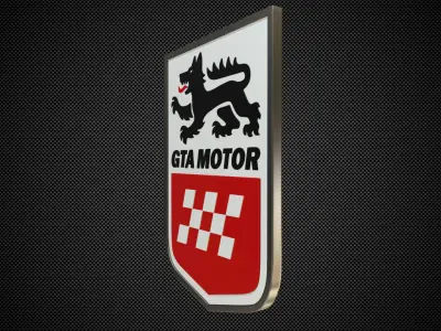 gta motor logo 3D model