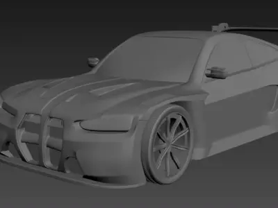 Sports Car 3D print model from CGTrader